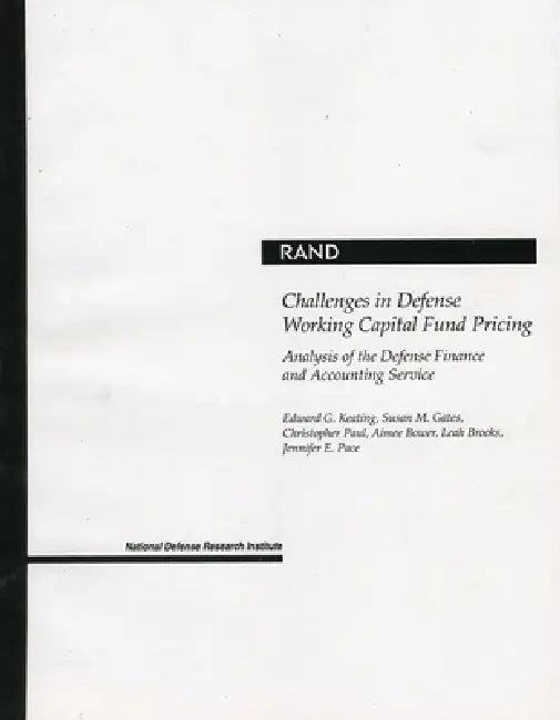 Challenges in Defense Working Capital Fund Pricing (English, Edward G. Keating | Susan M. Gates | Christopher Paul) - Image 1 - BookBajar