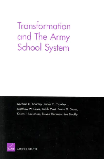 Buy Transformation and the Army School System (English, Michael G. Shanley) Online at Best Price - BookBajar