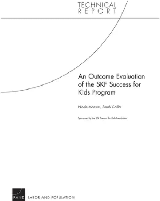 Buy An Outcome Evaluation of the Success for Kids Program (English, Nicole Maestas | Sarah J. Gaillot) Online at Best Price - BookBajar