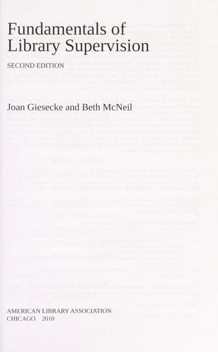 Fundamentals of Library Supervision (English, Joan Giesecke | Beth McNeil) - Image 1 - BookBajar
