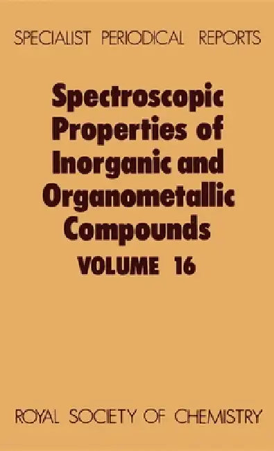 Buy Spectroscopic Properties of Inorganic and Organometallic Compounds (English, G. Davidson | E. A. V. Ebsworth) Online at Best Price - BookBajar