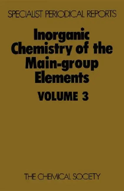 Buy Inorganic Chemistry of the Main-Group Elements (English, C. C. Addison) Online at Best Price - BookBajar