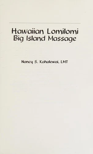 Hawaiian Lomilomi (English, Nancy S. Kahalewai) - Image 1 - BookBajar