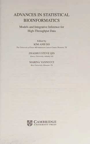 Buy Advances in Statistical Bioinformatics (English, Kim-Anh Do | Steven Qin | Zhaohui S. Qin) Online at Best Price - BookBajar
