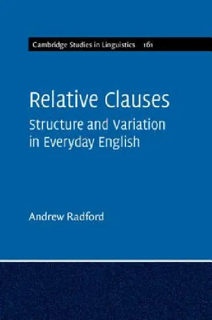 Buy Relative Clauses (English, Andrew Radford) Online at Best Price - BookBajar