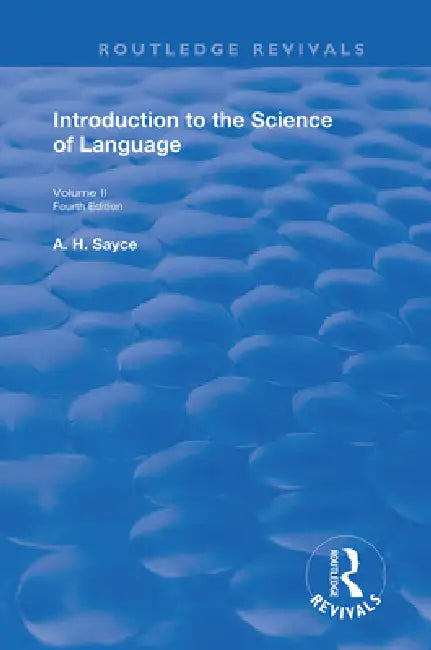 Buy Introduction to the Science of Language (English, A. H. Sayce) Online at Best Price - BookBajar