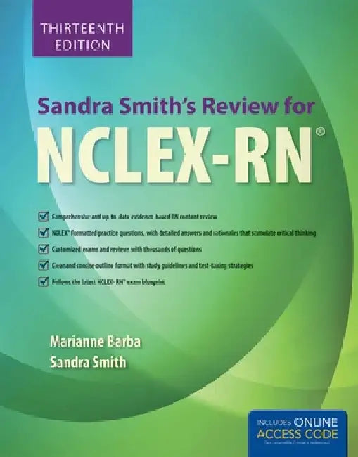 Sandra Smith's Review for Nclex-Rn(r) (English, Marianne P. Barba | Sandra F. Smith) - Image 1 - BookBajar