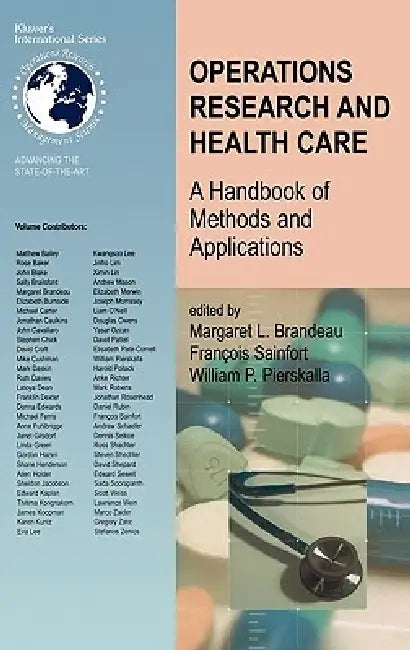 Buy Operations Research and Health Care (English, Margaret L. Brandeau | Francois Sainfort | William P. Pierskalla) Online at Best Price - BookBajar
