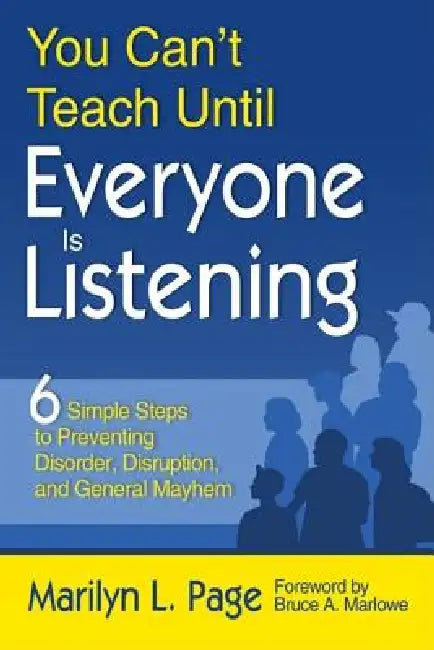 Buy You Can't Teach Until Everyone Is Listening (English, Marilyn L. Page) Online at Best Price - BookBajar