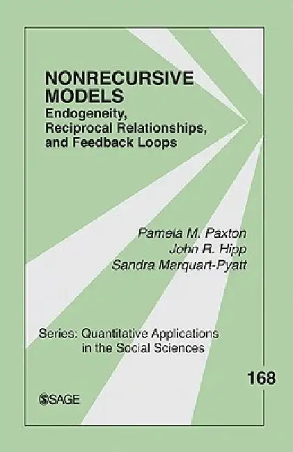 Buy Nonrecursive Models (English, Pamela Paxton | John R. Hipp | Sandra Marquart-Pyatt) Online at Best Price - BookBajar
