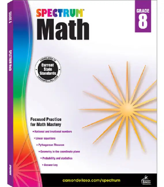 Buy Spectrum Math Workbook, Grade 8 (English, Spectrum) Online at Best Price - BookBajar
