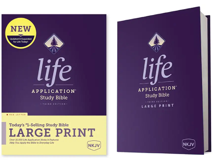 NKJV Life Application Study Bible, Third Edition, Large Print (Red Letter, Hardcover) (English, Tyndale) - Image 1 - BookBajar