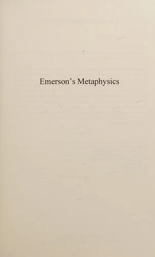 Buy Emerson's Metaphysics (English, Joseph Urbas) Online at Best Price - BookBajar