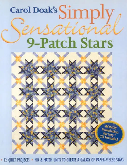 Buy Carol Doak's Simply Sensational 9-Patch Stars (English, Carol Doak) Online at Best Price - BookBajar
