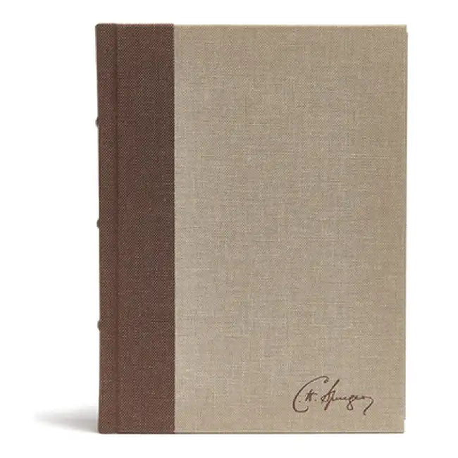 CSB Spurgeon Study Bible, Brown/Tan Cloth Over Board (English, Csb Bibles by Holman) - Image 1 - BookBajar