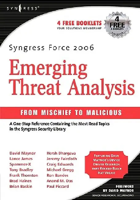 Buy Syngress Force Emerging Threat Analysis (English, Graham) Online at Best Price - BookBajar