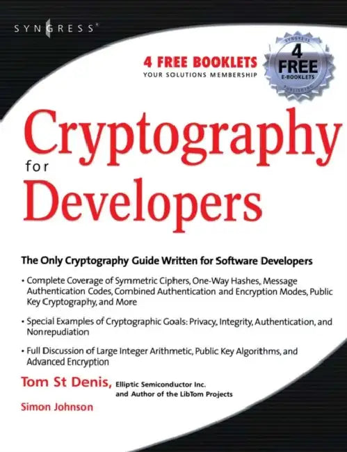 Buy Cryptography for Developers (English, St Denis) Online at Best Price - BookBajar