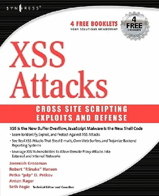 Buy Xss Attacks (English, Jeremiah Grossman | Robert Hansen | Petko Petkov) Online at Best Price - BookBajar
