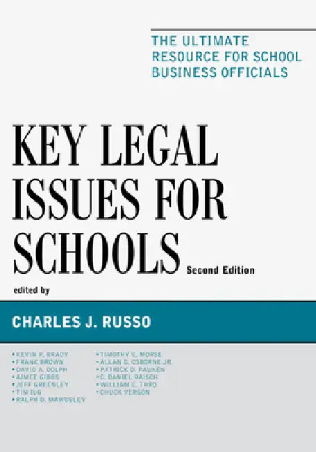 Key Legal Issues for Schools (English, Charles J. Russo) - Image 1 - BookBajar