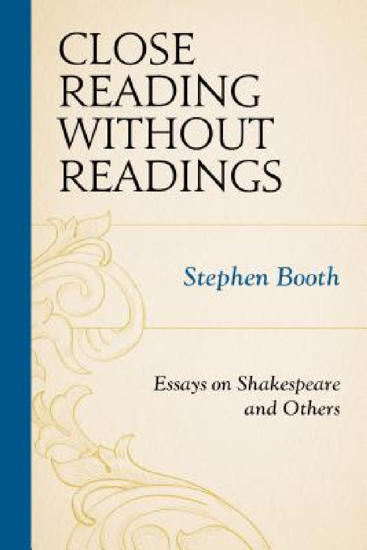 Buy Close Reading without Readings (English, Stephen Booth) Online at Best Price - BookBajar