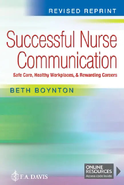 Buy Successful Nurse Communication Revised Reprint (English, Beth Boynton) Online at Best Price - BookBajar