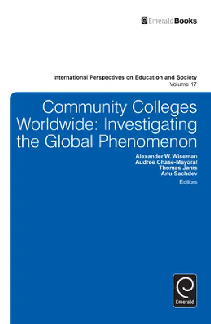 Buy Community Colleges Worldwide (English, Anuradha Sachdev | Thomas Janis | Audree Chase-Mayoral) Online at Best Price - BookBajar