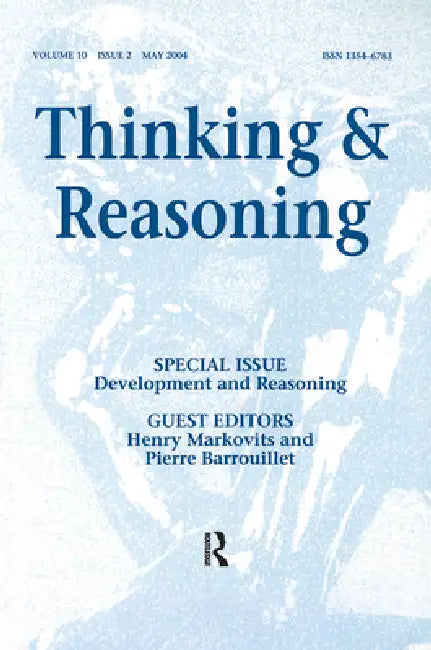 Buy Development and Reasoning (English, Pierre Barrouillet | Henry Markovits) Online at Best Price - BookBajar