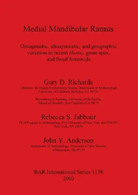 Medial Mandibular Ramus (English, Gary D. Richards | Rebecca S. Jabbour | John Y. Anderson) - Image 1 - BookBajar