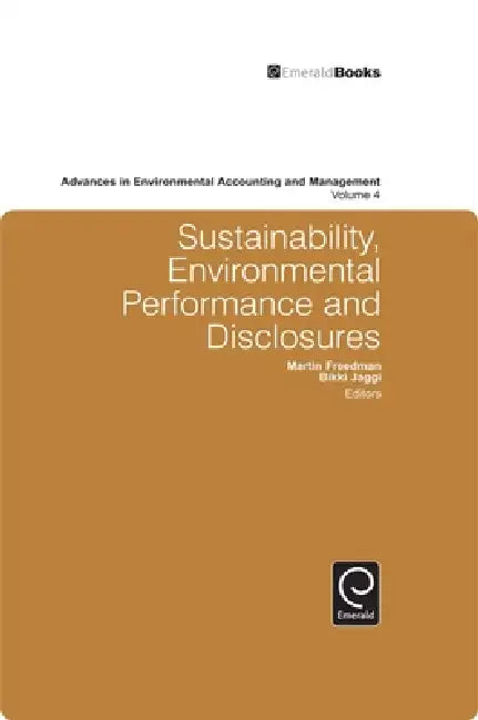 Buy Sustainability, Environmental Performance and Disclosures (English, Marty Freedman | Bikki Jaggi) Online at Best Price - BookBajar