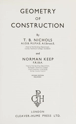 Buy Geometry of Construction (English, T. B. Nichols | N. P. Keep) Online at Best Price - BookBajar