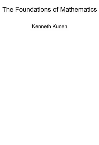 Buy The Foundations of Mathematics (English, Kenneth Kunen) Online at Best Price - BookBajar