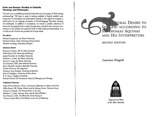 Buy The Natural Desire to See God According to St. Thomas and His Interpreters (English, Lawrence Feingold) Online at Best Price - BookBajar