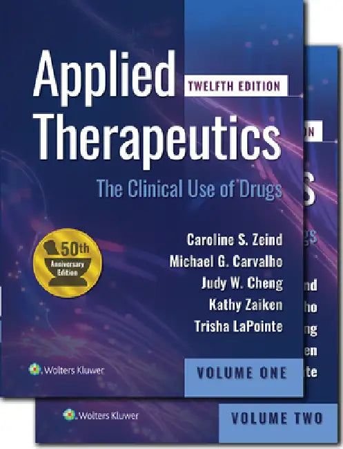 Applied Therapeutics (English, Caroline S. Zeind | Michael G. Carvalho | Judy W. M. Cheng) - Image 1 - BookBajar