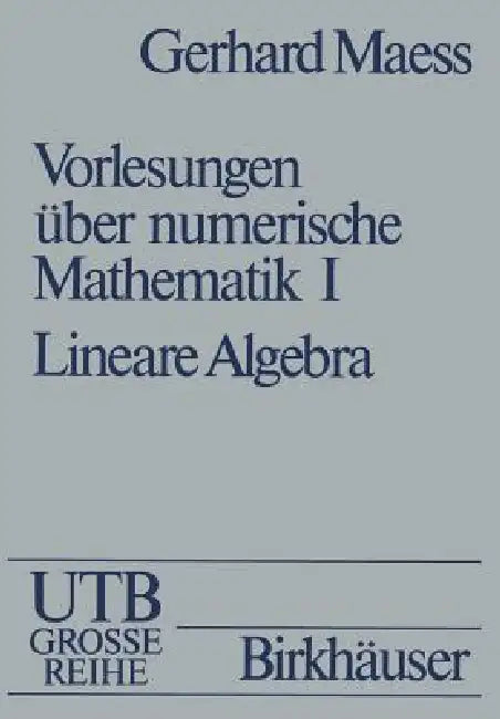 Buy Vorlesungen Über Numerische Mathematik (English, Maess) Online at Best Price - BookBajar