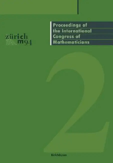 Buy Proceedings of the International Congress of Mathematicians (English, S. D. Chatterji) Online at Best Price - BookBajar