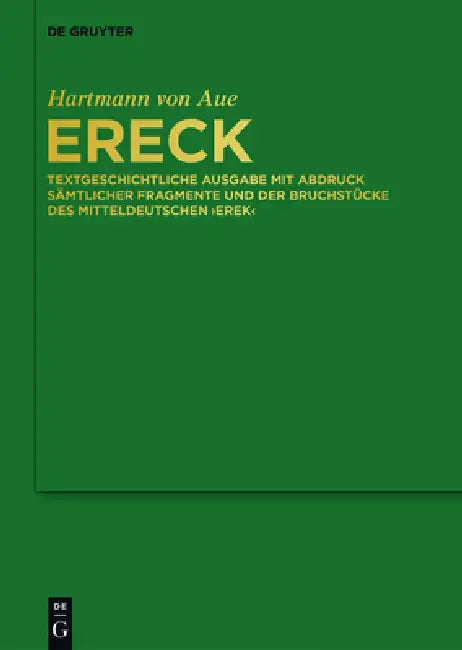 Ereck (English, Hartmann Von Aue | Andreas Hammer | Victor Millet) - Image 1 - BookBajar