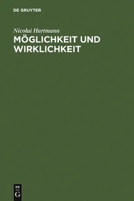 Moglichkeit Und Wirklichkeit (English, Nicolai Hartmann) - Image 1 - BookBajar