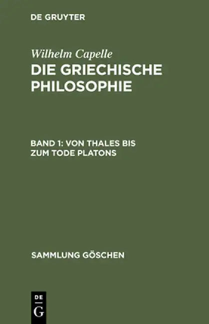 Von Thales Bis Zum Tode Platons (English, Johannes Muller) - Image 1 - BookBajar
