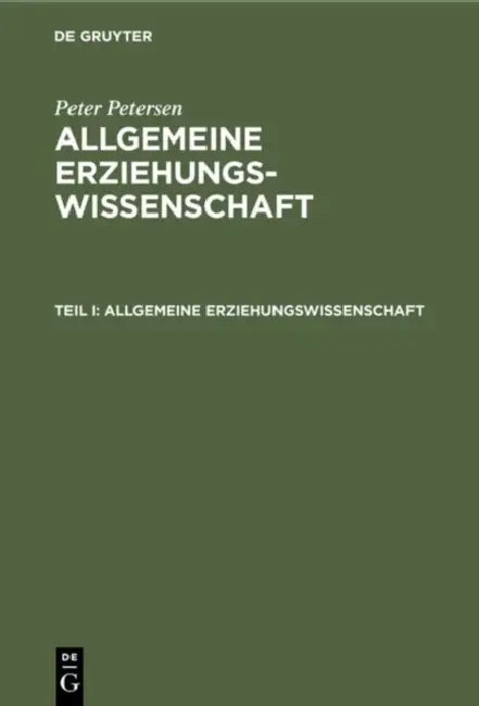 Buy Allgemeine Erziehungswissenschaft (English, Peter Petersen) Online at Best Price - BookBajar