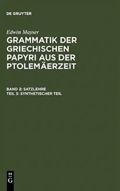 Synthetischer Teil (English, Edwin Mayser) - Image 1 - BookBajar