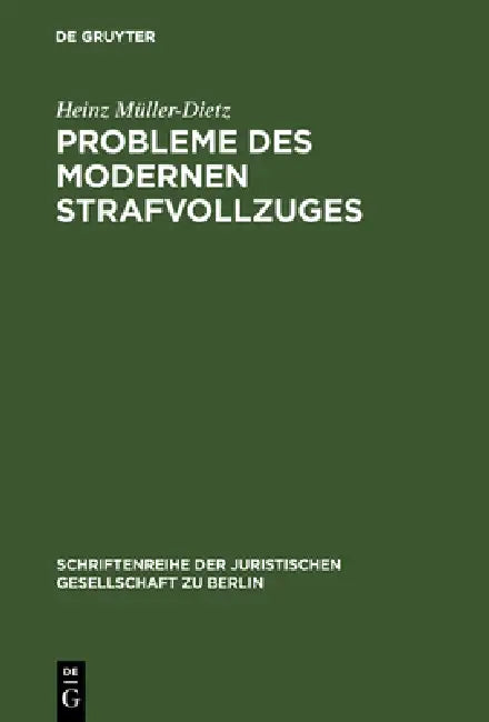 Probleme des modernen Strafvollzuges (English, Heinz Müller-Dietz) - Image 1 - BookBajar