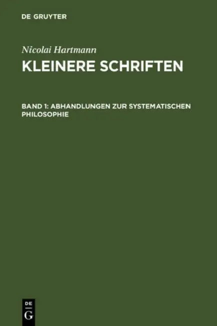 Buy Abhandlungen Zur Systematischen Philosophie (English, Nicolai Hartmann) Online at Best Price - BookBajar