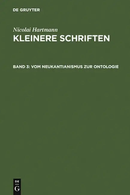 Buy Vom Neukantianismus Zur Ontologie (English, Nicolai Hartmann) Online at Best Price - BookBajar