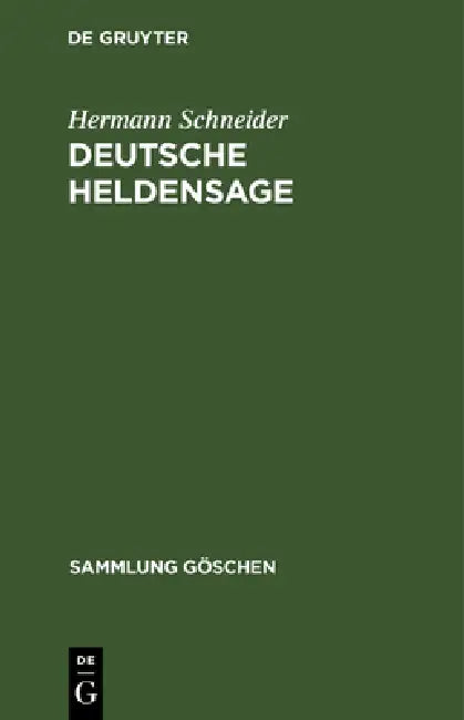 Buy Deutsche Heldensage (English, Hermann Schneider | Roswitha Wisniewski) Online at Best Price - BookBajar