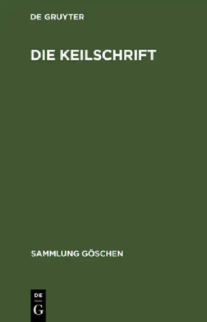 Buy Die Keilschrift (English, de Gruyter) Online at Best Price - BookBajar
