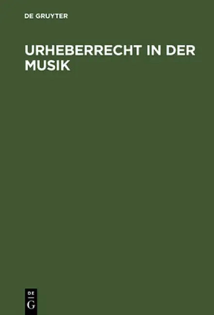 Buy Urheberrecht in Der Musik (English, de Gruyter) Online at Best Price - BookBajar