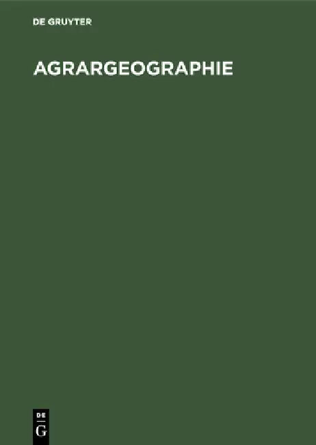 Buy Agrargeographie (English, No Contributor) Online at Best Price - BookBajar