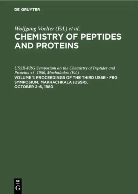 Buy Proceedings of the Third USSR - Frg Symposium, Makhachkala (Ussr), October 2-6, 1980 (English, Ussr-Frg Symposium on the Chemistry of P) Online at Best Price - BookBajar