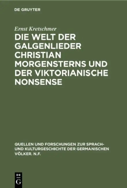 Buy Die Welt Der Galgenlieder Christian Morgensterns Und Der Viktorianische Nonsense (English, Ernst Kretschmer) Online at Best Price - BookBajar