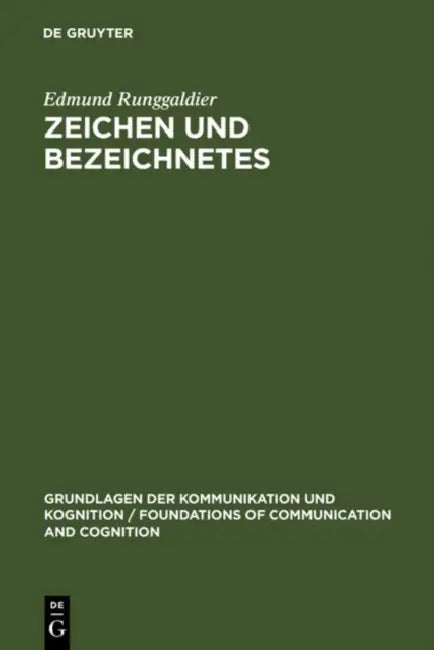 Zeichen und Bezeichnetes (English, Edmund Runggaldier) - Image 1 - BookBajar